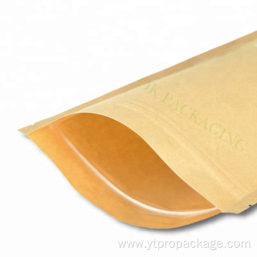 Food-Grade Plastic zipper kraft paper bag with window